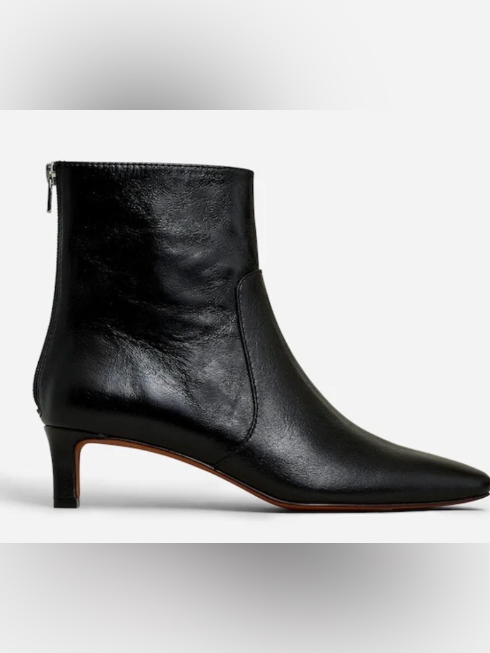 The Dimes Kitten-Heel Boot — Madewell — True Black — NWT — Size 8